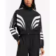 ADIDAS Atlanta Cut Line Loose Nylon Track Top Black