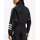 ADIDAS Atlanta Cut Line Loose Nylon Track Top Black