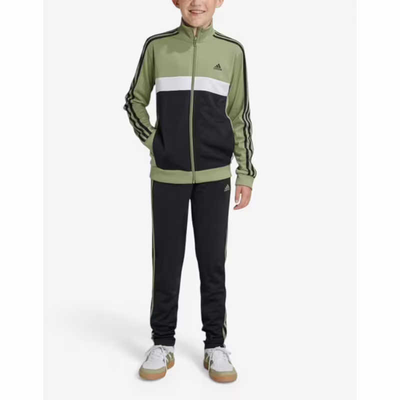 ADIDAS Essentials 3-Stripes Tiberio Track Suit Green/Black