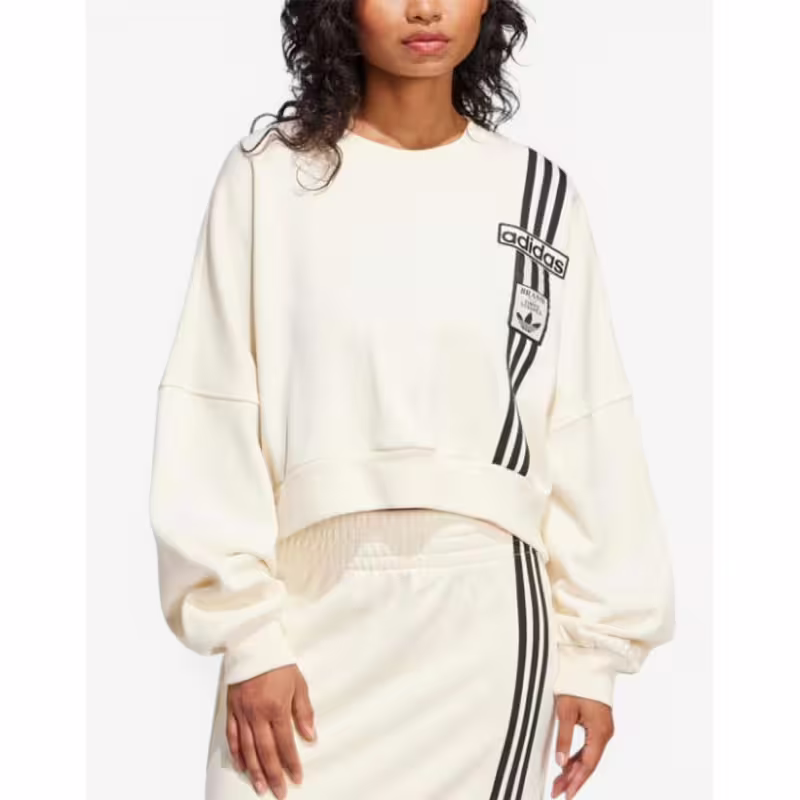ADIDAS Adibreak Cropped Sweatshirt White