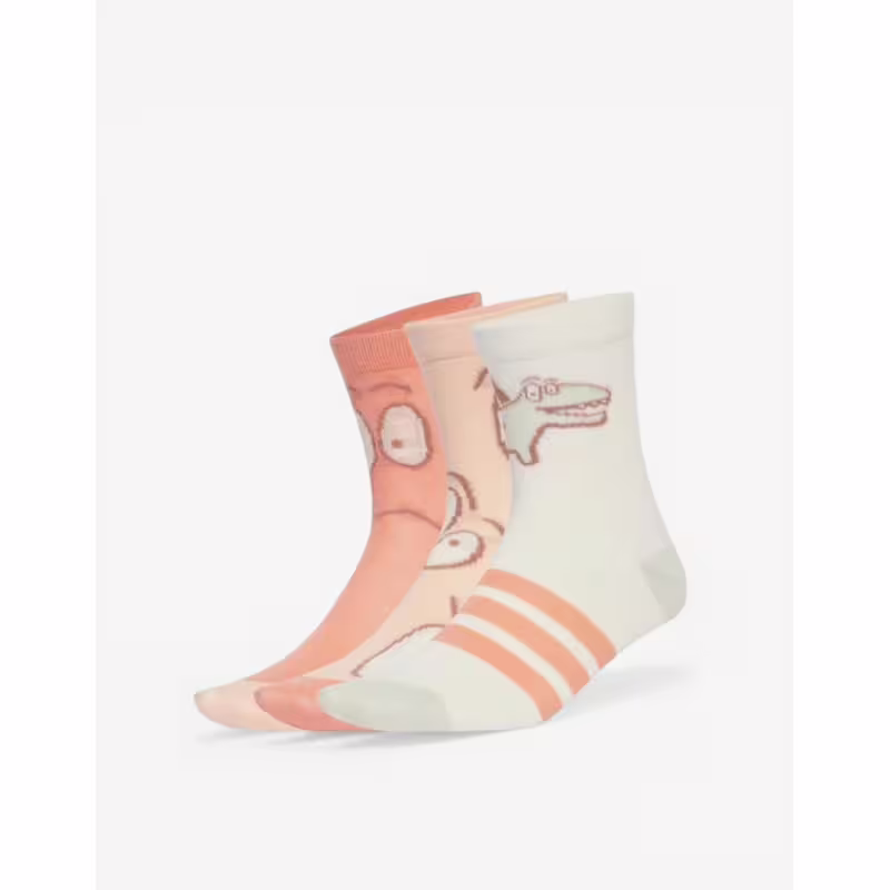 ADIDAS 3 Packs Adiraptor Socks Pink