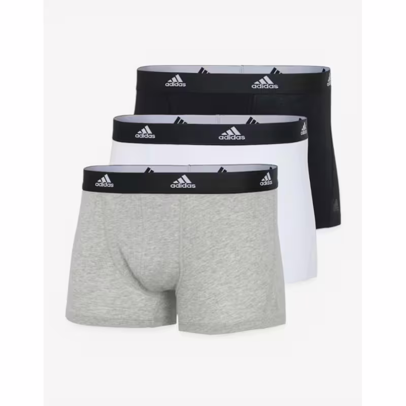 ADIDAS 3-Packs Active Flex Cotton Trunk Boxer Black/Beige/White