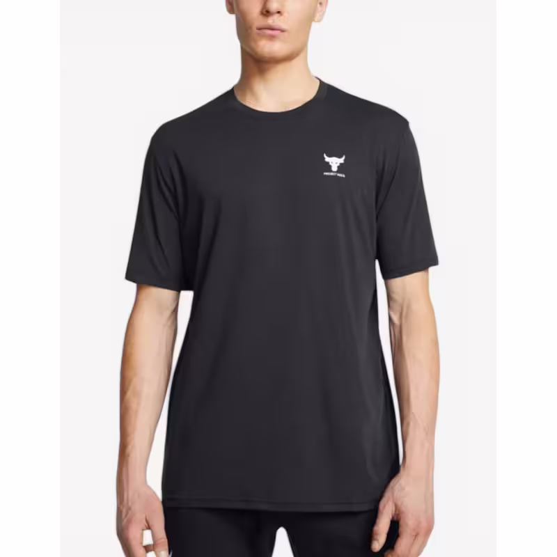 UNDER ARMOUR x Project Rock Branded Tee Black