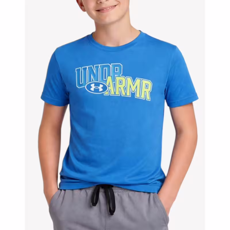 UNDER ARMOUR Overlay Wordmark Tee Blue