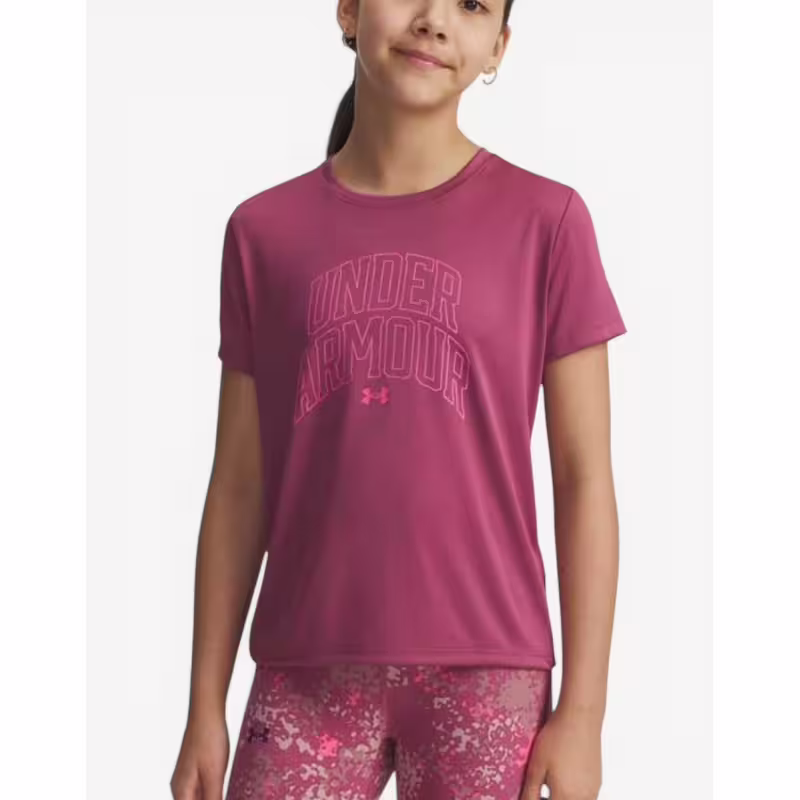 UNDER ARMOUR Tech Varsity Graphic Tee Fuchsia