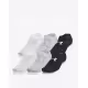 UNDER ARMOUR 6-Packs Essential Ultra Low Cut Socks Black/Grey