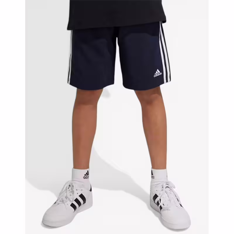 ADIDAS Essentials 3-Stripes Woven Shorts Navy
