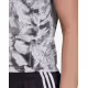 ADIDAS Fast Split All Over Print Tee Grey