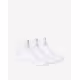 ADIDAS 3 Packs Cushioned Low-Cut Socks White