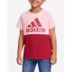 ADIDAS Colorblock Logo Tee Pink