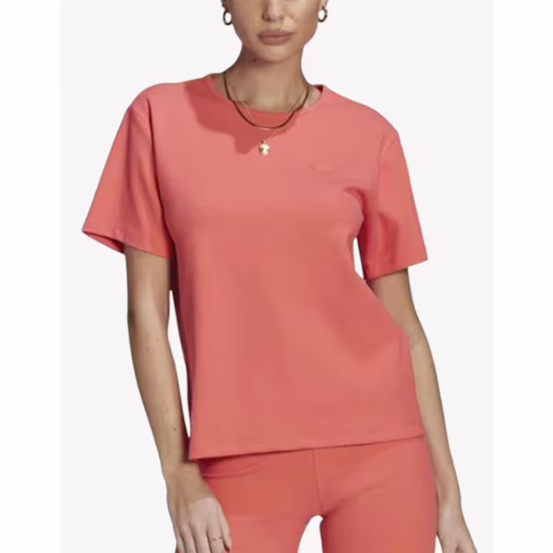 ADIDAS Originals Two-Colored Ribbed Tee Orange