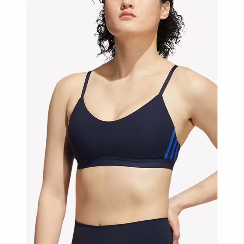 ADIDAS All Me 3-Stripes Bra Blue