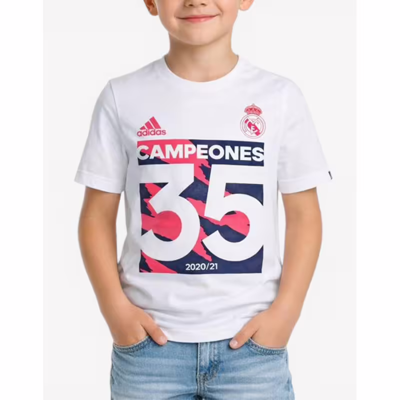 ADIDAS x Real Madrid La Liga Champion 21 T Tee White