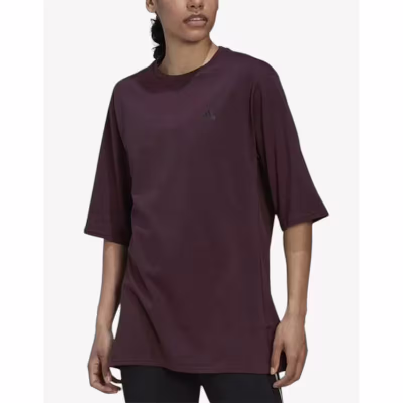 ADIDAS Run Icons Made With Nature Short Sleeve Tee Red