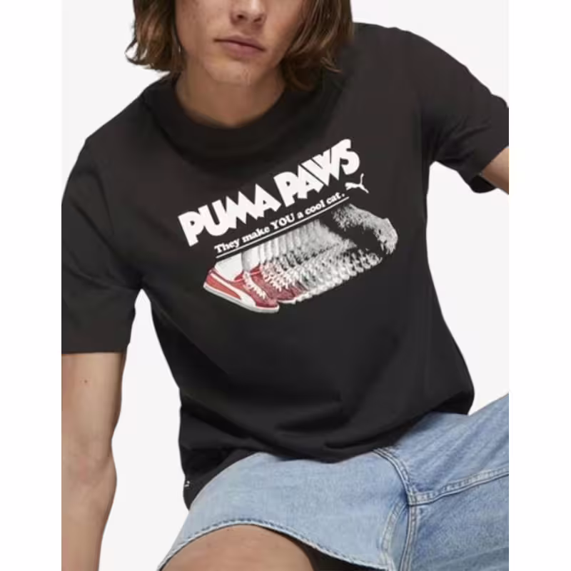 PUMA Graphic Paws Tee Black