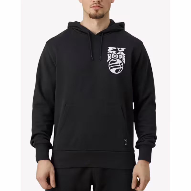 PUMA Hoops Hoodie Black