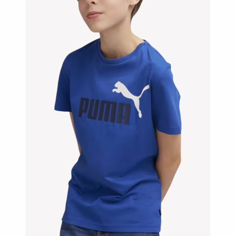 PUMA Essentials+ Col Logo Tee Blue