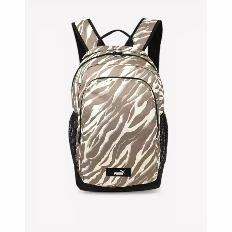 PUMA Academy All Over Print Backpack Beige