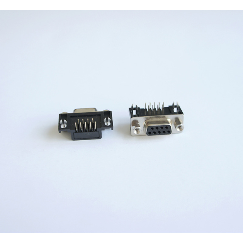 Букса ъглова за платков монтаж RS232 9pin(ж)