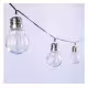 Соларни градински лампи, гирлянди, LED, 1W, 2700K, к-т, 10 бр.