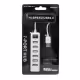 Разклонител USB 2.0 HUB, хъб с ключ, 7 порта, черен, 0,5m