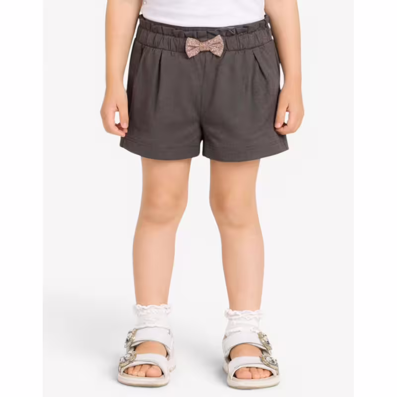 CHICCO Girls Knitted Shorts Medium Grey