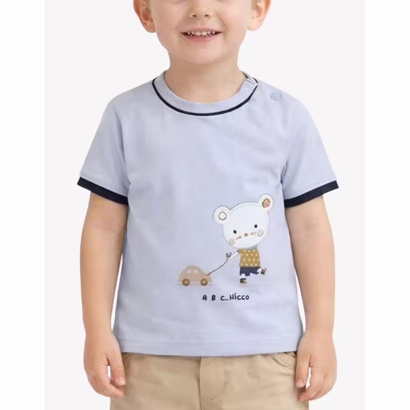 CHICCO Boys Knitted Tee Light Blue