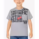 CHICCO Boys Letters Tee Light Grey