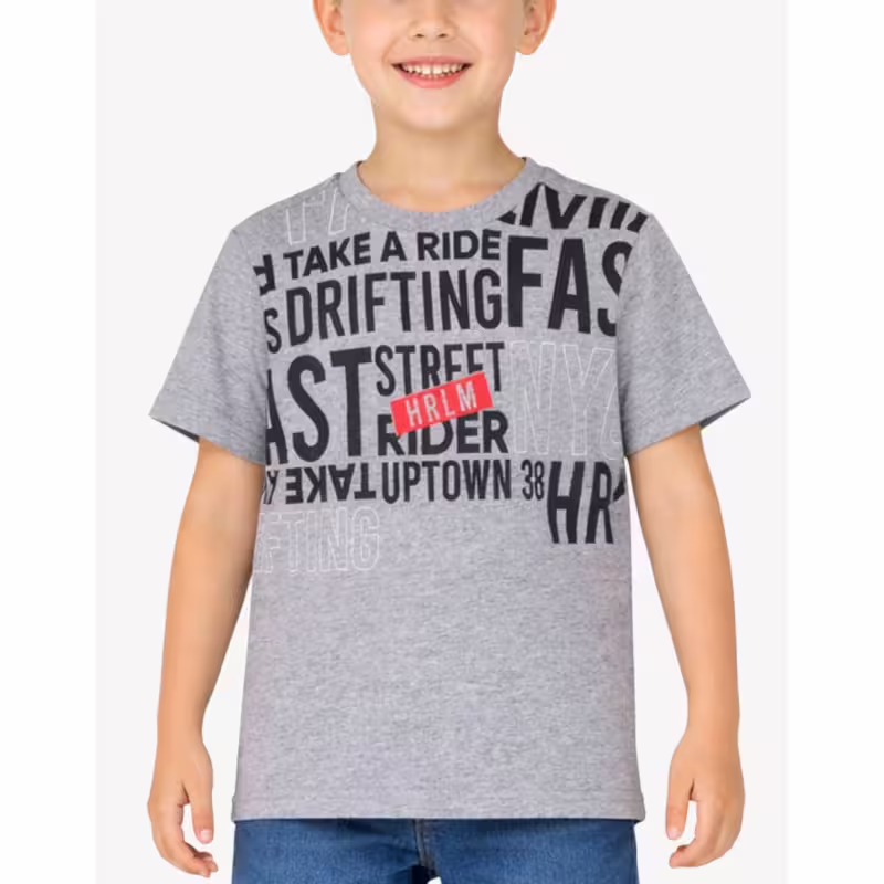 CHICCO Boys Letters Tee Light Grey