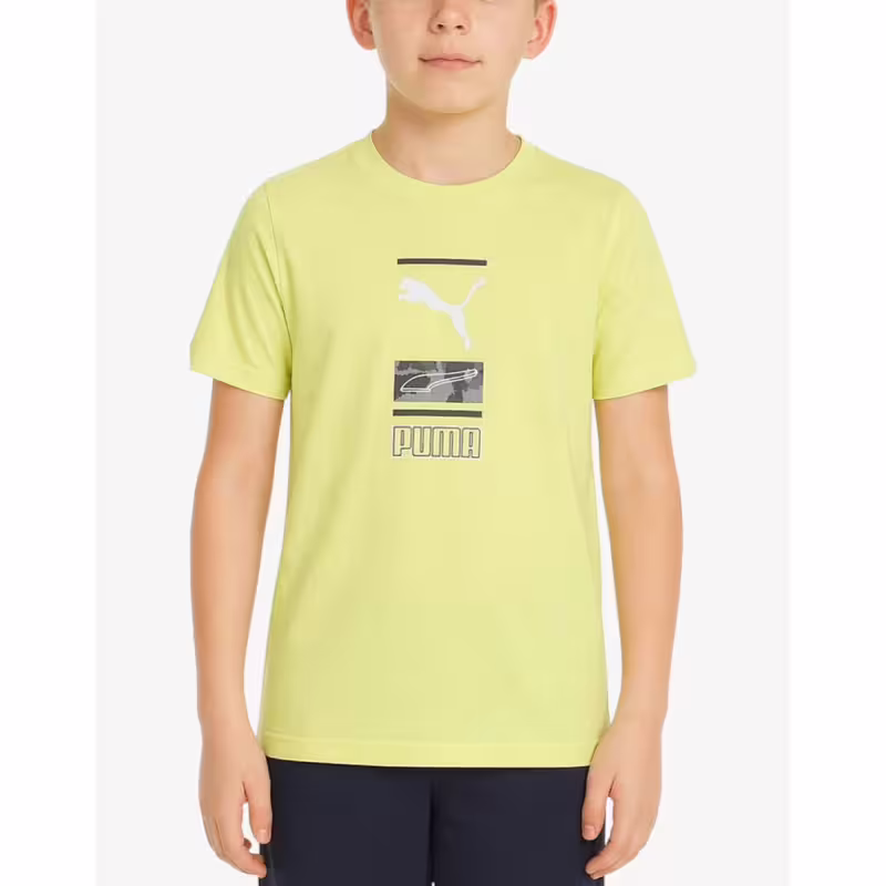 PUMA Alpha Graphic Tee Yellow