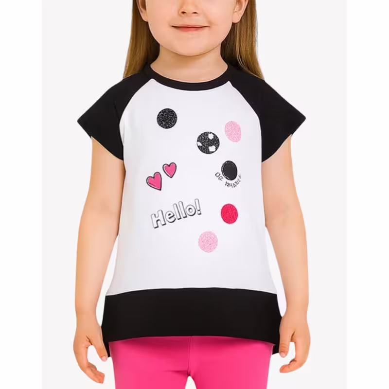 CHICCO Girls Tee White/Black