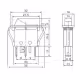 Ключ T120-22, 3pin, 2 положения, светещ, зелен, 12VDC, 15A, 28x11mm, SPST