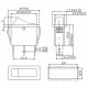 Ключ T120-11, 3pin, 2 положения, светещ, зелен, 12VDC, 15A, 28x11mm, SPST