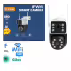 Куполна камера 2834, видео и аудио наблюдение, двойна, въртяща, Wi-Fi, IP, 6MP, 1080p, ICSEE