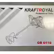 Бъркалка за бетон Kraft Royal, миксер за смеси, зелен, 220VAC, 2400W, Ф135mm, к-т