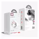 Разклонител за контакт ES-SC18, шуко, 2xUSB, 1xType-C, без кабел, бял, 220VAC, 4000W