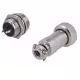 Букса GX16-2, комплект, метална, 2-ка, м+ж, 48VDC, 125VAC, M12x44mm