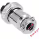 Букса GX16-7, комплект, метална, 7-ца, м+ж, 48VDC, 240VAC, M16x47mm