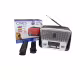 Преносимо, активно, ретро радио RX-BT455S, соларно, Li-ion, блутуут, USB, FM, 2x3", 10W