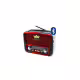 Преносимо, активно, ретро радио RX-BT455S, соларно, Li-ion, блутуут, USB, FM, 2x3", 10W