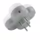 Разклонител за контакт TP4, 4-ка, без кабел, бял, 220VAC, 16A