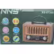 Преносимо, активно, ретро радио NS-8136BT, Li-ion, блутуут, USB, FM, 2x3", 10W