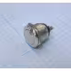 Бутон метален CK91B, незадържащ, сив, НО, 250VAC, 3A, Ф16mm