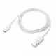 Кабел Type-C, бързо зареждане, силиконов, бял, USB-А(м), USB-C(м), 1m, 120W
