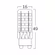 Лампа LED Braytron, клас G, цокъл G9, 220VAC, 5W, 6500K