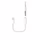 Кабел преходен, съвместим с Apple, iPhone, lightning(м), 3,5mm STEREO JACK(ж), 0,12m