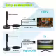 Стайна антена за цифрова телевизия HDA-515USB, вграден усилвател, RF, VHF, UHF, DVB-T2