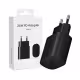 Мрежово зарядно, съвместимо с Samsung, бързо зареждане, черен, USB-C, Type-C, 25W