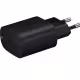 Мрежово зарядно, съвместимо с Samsung, бързо зареждане, черен, USB-C, Type-C, 25W