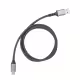 Кабел Type-C S-120, бързо зареждане, оплетка, черен, USB-А(м), USB-C(м), 2m, 5A
